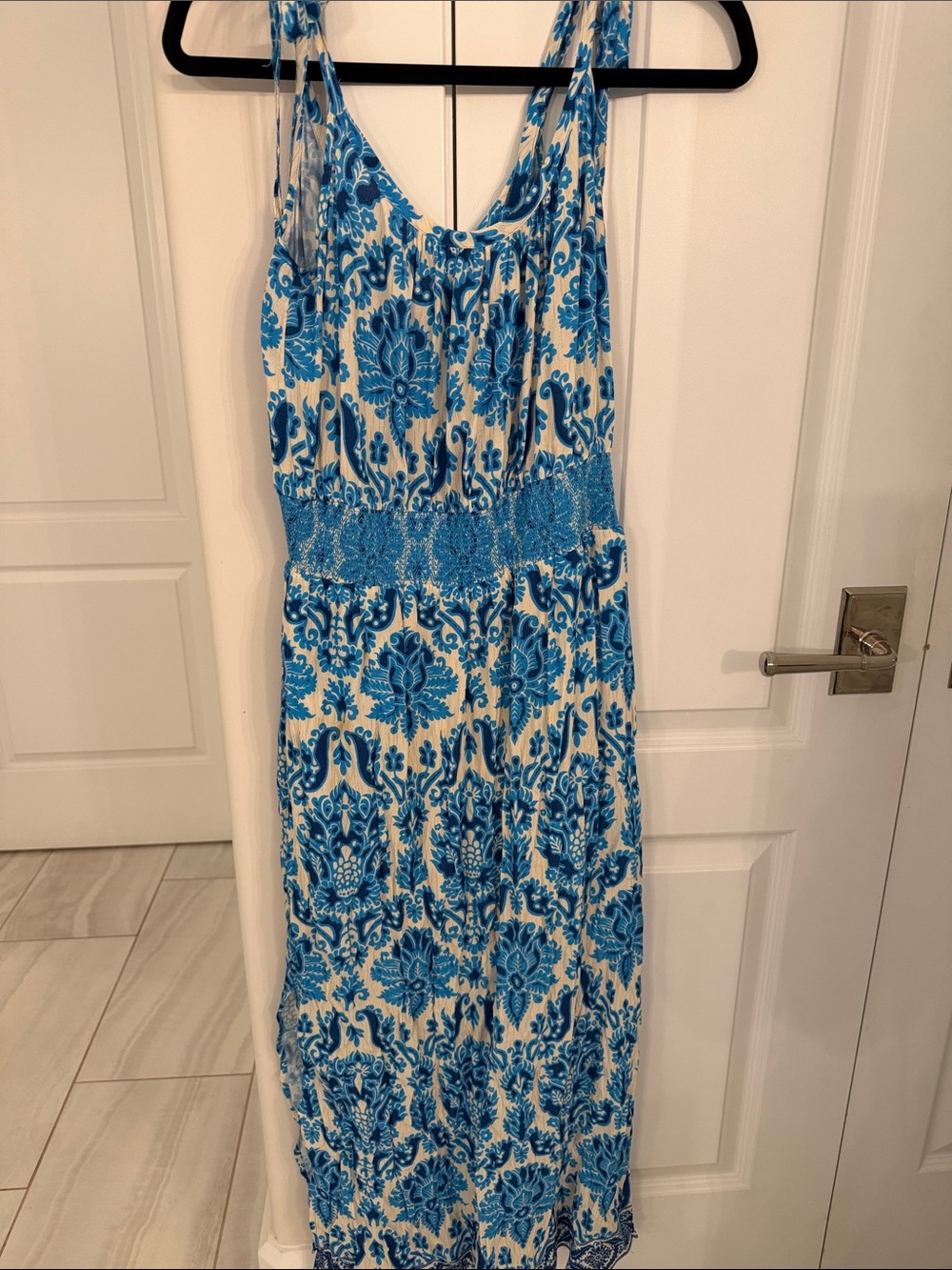 Plenty by Tracy Reese Floral Smocked Waist Maxi Dress - Women size Small